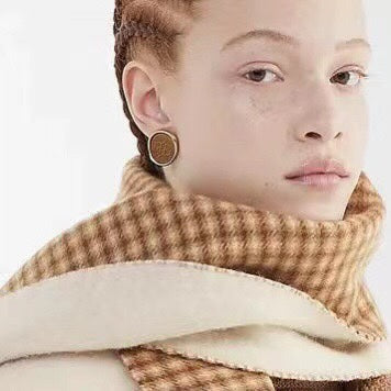 Fendi Vintage Color 18K Gold Earrings